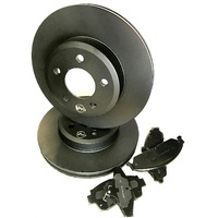 fit VOLVO S40 1.6 1.8 2.0L With 15" Wheels 2004 On FRONT Disc Rotors & PADS PACK