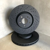SLOTTED DRILLED VMAX MERCEDES A45 CLA45 GLA45 AMG FRONT AND REAR DISCS + BREMBO CERAMIC PADS + SENSORS