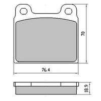 Volkswagen Kombi 8/1972-7/1979 Front Disc Brake Pads RDB84 12m/20000Km WARRANTY