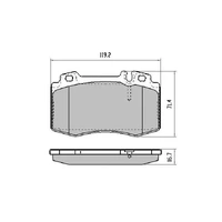 FULL VEHICLE SET Mercedes C55 AMG C32 AMG 2001-2007 Disc Brake Pads WITH SENSORS