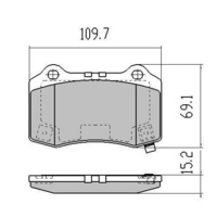 Fits Jeep Grand Chreokee SRT8 WH WK Extreme Rear Disc Brake Pads