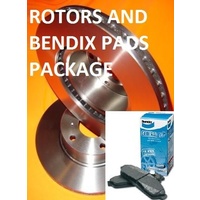 Ford TERRITORY 2WD & 4WD TS TX GHIA SX SY FRONT Disc Brake Rotors & BENDIX PADS