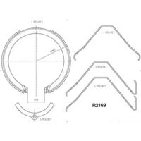 Ford Territory SX SY TS TX & GHIA Handbrake Major Park Brake Shoe KIT BOTH SIDES