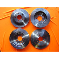 SLOTTED FULL VEHICLE SET Holden Commodore VT VU VY VX VZ Disc Brake Rotors NEW