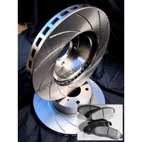 SLOTTED VMAX Front Disc Brake Rotors & PADS Ford TERRITORY TS TX Ghia NEW