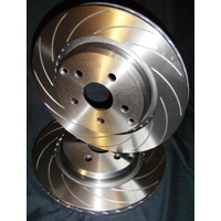 SLOTTED VMAX Ford Falcon BF TURBO & V8 & GT F6 328mm XR6T REAR Disc Brake Rotors