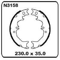 Toyota Landcruiser 80 & 100 Series 8/1992 onwards REAR Handbrake Shoe SET N3158