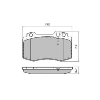 FULL VEHICLE SET Mercedes C55 AMG C32 AMG 2001-2007 Disc Brake Pads WITH SENSORS