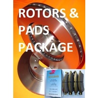 Ford FOCUS LS LT LV 2005-2010 REAR Disc Brake Rotors & RDA Extreme BRAKE PADS