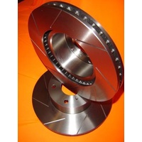 SLOTTED Mazda RX7 FD 1992-1998 FRONT Disc Brake Rotors NEW PAIR with WARRANTY