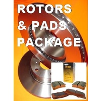 Ford FOCUS LW 2010-Current FRONT Disc Brake Rotors & RDA GP MAX BRAKE PADS NEW