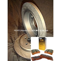 DRILLED & SLOTTED Lexus IS200 IS300 Rear Disc Rotors AND PADS NEW 2000-2005