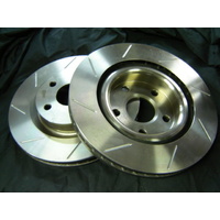 SLOTTED PAIR Commodore VF V8 & SS & WM V8 Statesman FRONT Disc Brake Rotors NEW