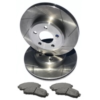 S SLOT fits HOLDEN HD HR 1965-1967 FRONT Disc Brake Rotors & PADS