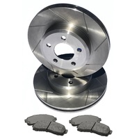 S SLOT fits HOLDEN Commodore VS Solid Rear Non-IRS 94-97 REAR Disc Rotors & PADS