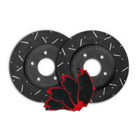 DIMPLED & SLOTTED FRONT Disc Rotors & PADS fits HOLDEN HSV Clubsport VR VS 93 On