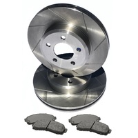 S SLOT fits AUDI A3 1.6L With PR 1ZF 1ZM 2004 Onwards FRONT Disc Rotors & PADS