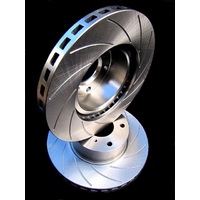 RTYPE SLOTTED fits VOLKSWAGEN Eos With PR 1KJ 1KZ 06-09 REAR Disc Brake Rotors