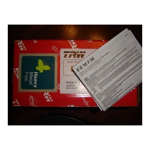MAZDA RX7 FC FD SERIES 4 - 6 GENUINE TRW REAR Disc Brake Pads MADE IN EUROPE