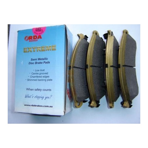 COMMODORE VE Front and Rear RDA EXTREME Brake Pads FULL VEHICLE SET 18M/30,000Km