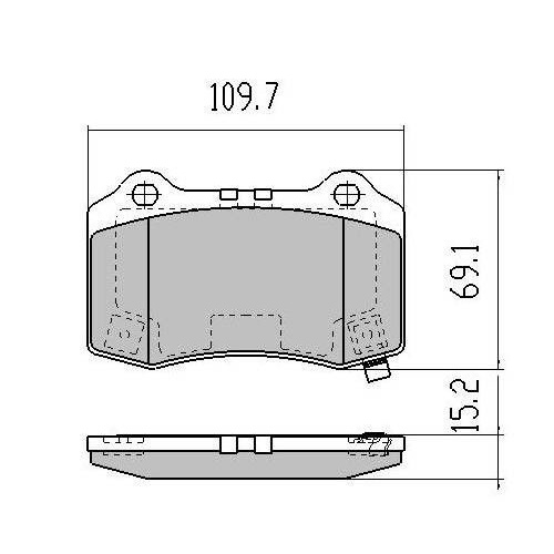 Fits Jeep Grand Chreokee SRT8 WH WK Extreme Rear Disc Brake Pads