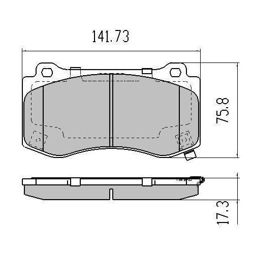 Fits Jeep Grand Chreokee SRT8 WH WK Extreme Front Disc Brake Pads