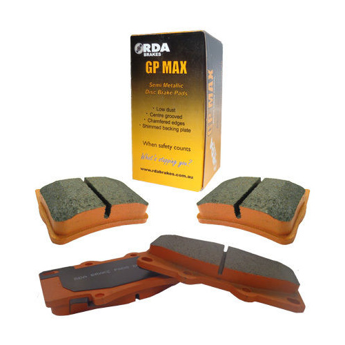 COMMODORE VE Front and Rear RDA GP Max Brake Pads FULL VEHICLE SET 12M/20,000Km