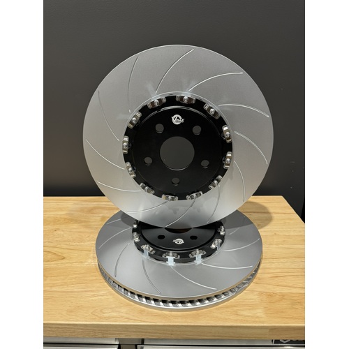 VMAX SLOTTED FLOATING 2 PIECE FRONT BRAKE DISCS Jeep Grand Cherokee Trackhawk 17 onwards