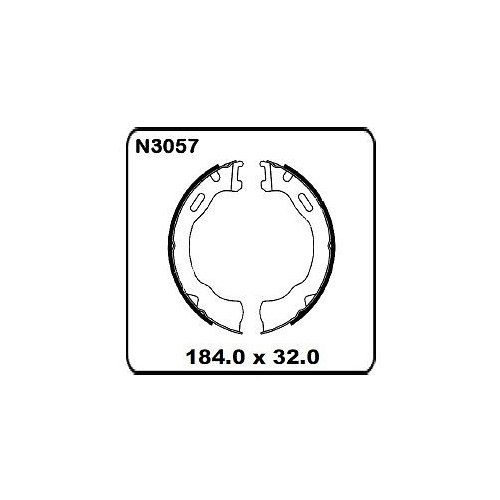 Ford Explorer Wagon 2002 onwards REAR Handbrake Shoe SET N3057