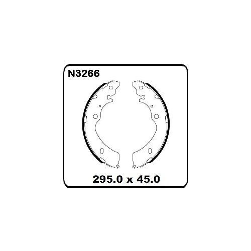Isuzu D-Max 4x2 & 4x4 10/2008 onwards REAR Drum Brake Shoe SET N3266