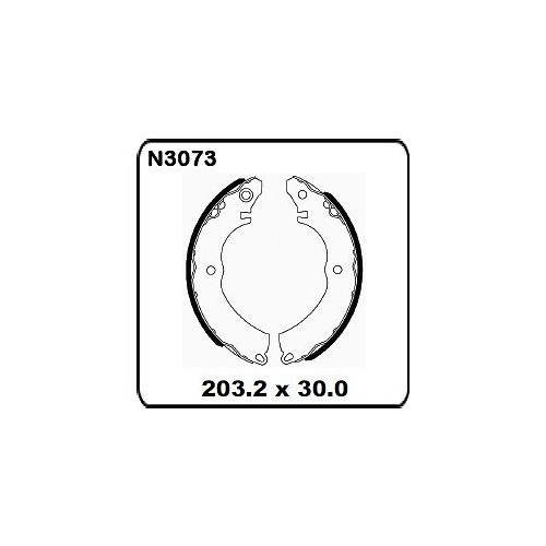 Mitsubishi Lancer CE CG CH ES 2000 onwards REAR Drum Brake Shoe SET N3073