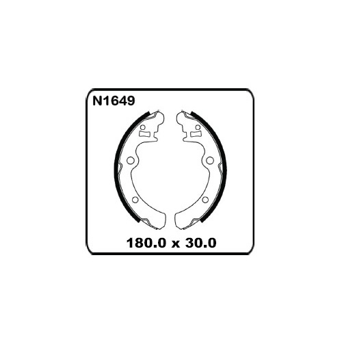 fits Subaru Brumby Ute 1985-3/1994 REAR Drum Brake Shoe SET N1649