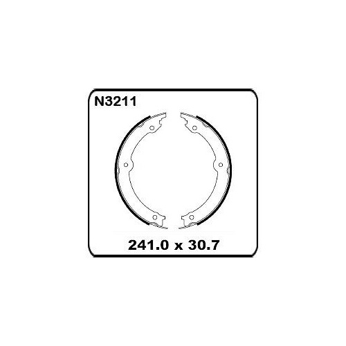 Toyota Landcruiser GRJ200 UZJ200 VDJ200 9/2007 on REAR Handbrake Shoe SET N3211