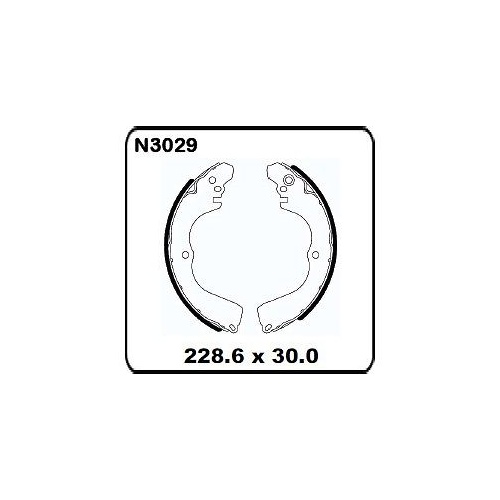 Mitsubishi Pajero IO 1.8L 1999 onwards REAR Drum Brake Shoe SET N3029