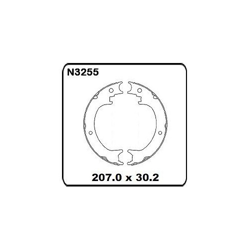 Mitsubishi Pajero NS LWB 2006 onwards REAR Handbrake Shoe SET N3255
