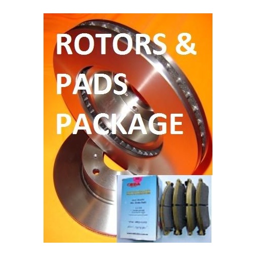 Nissan Dualis Series 1 & 2 2006 - Current FRONT Disc Brake Rotors & H/DUTY PADS