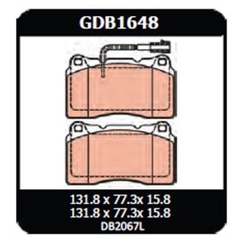 Alfa Romeo 159 2.4 3.2L Brembo 2005 on TRW Front Disc Brake Pads GDB1648 DB2067