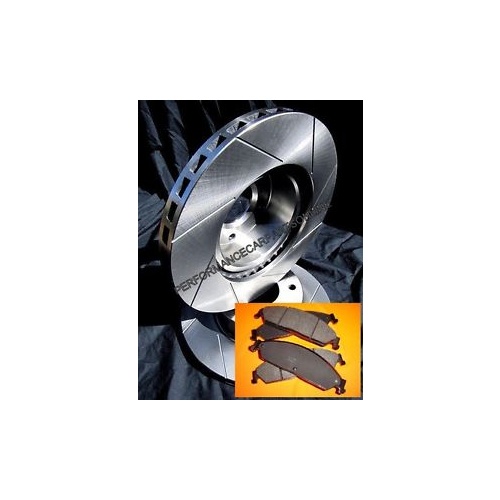 VMAX SLOTTED REAR fits Commodore VT VU VX VY VZ Disc Brake Rotors & PADS NEW SET