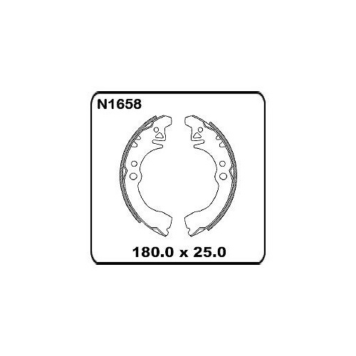 Daihatsu Charade G202 G203 1993 onwards REAR Drum Brake Shoes N1658