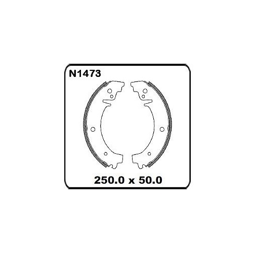 Lada Niva 1983 onwards REAR Drum Brake Shoe SET N1473