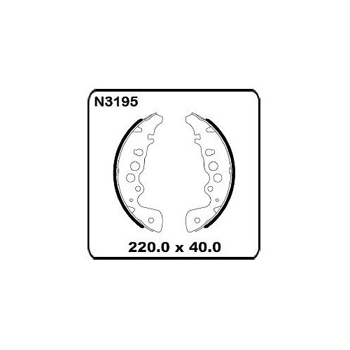 Suzuki Grand Vitara SQ625 2.5L 1999-2006 REAR Drum Brake Shoe SET N3195