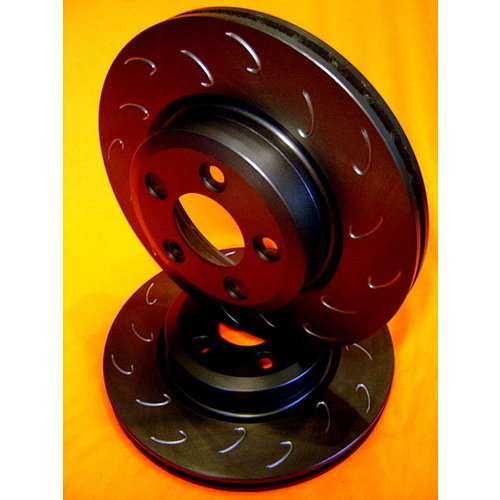 SLOTTED VMAX J HOOK Ford BF TURBO XR6T XR8 322mm Front Disc Brake Rotors PAIR