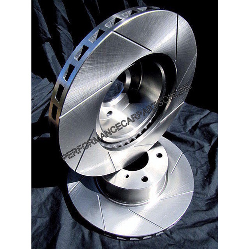 SLOTTED VMAX fits VOLKSWAGEN AMAROK Front Disc Brake Rotors NEW PAIR