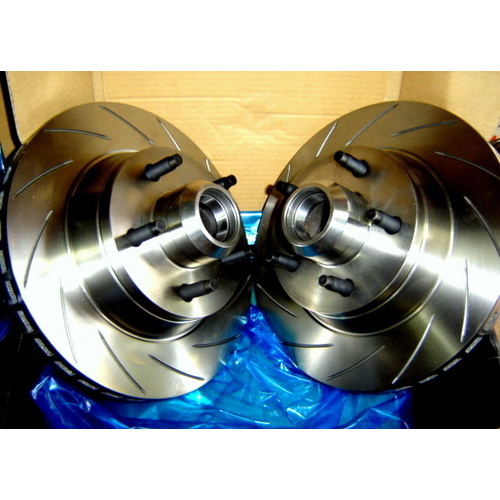 VMAX SLOTTED Ford EF EL Futura GLi XR6 XR8 FALCON FRONT Disc Brake Rotors PAIR